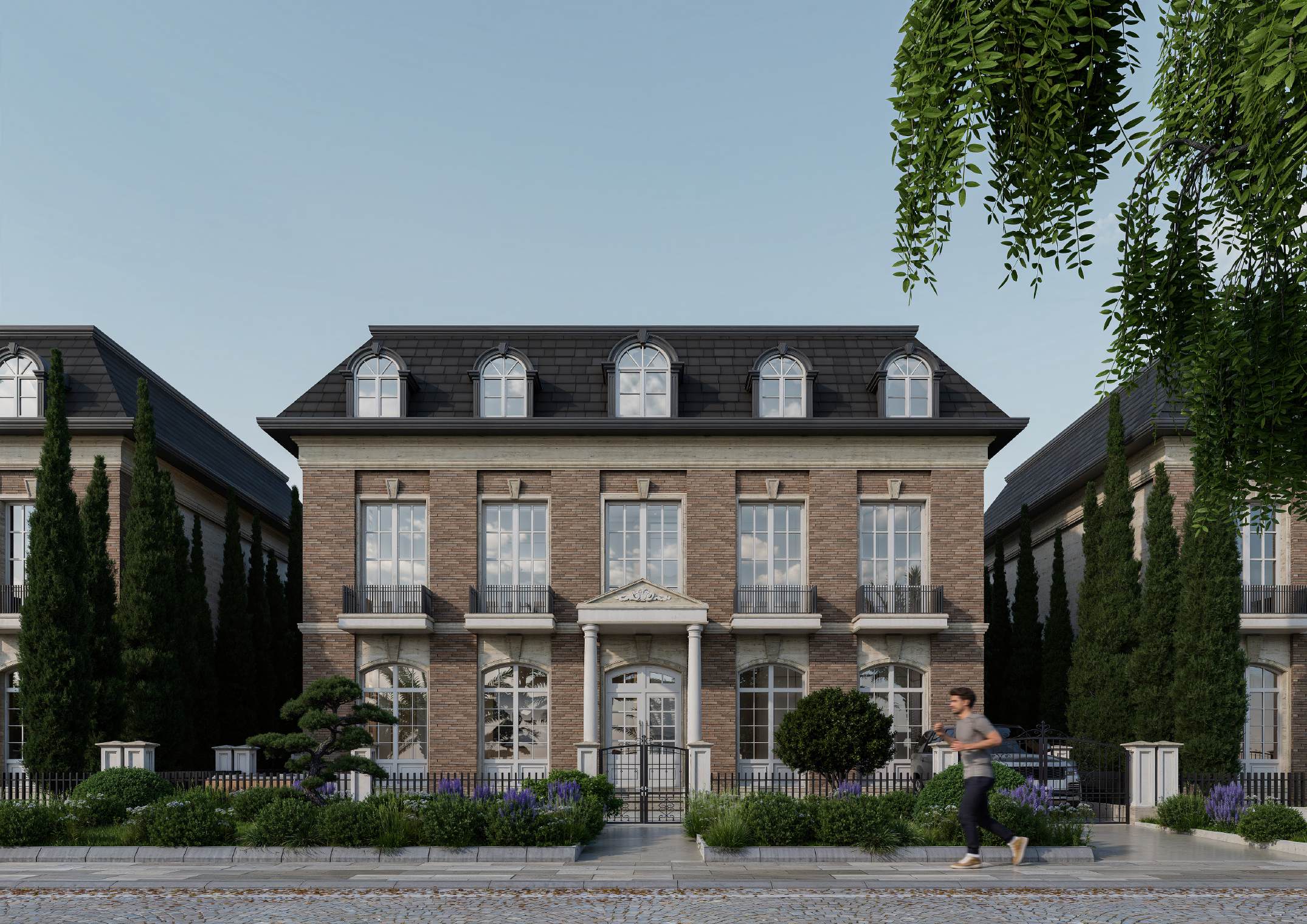Knowledge Village streetscape and landscaping